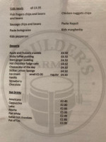 Moulders Arms menu