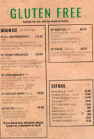 The Lounge Cafe Brackley menu