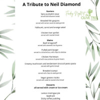 The Olive Tree menu