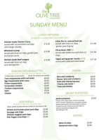 The Olive Tree menu