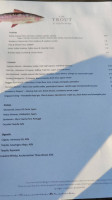 The Trout At Tadpole Bridge menu