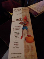 Pinocchio Italian Restaurant Temple Bar menu