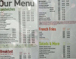 McDonald's menu