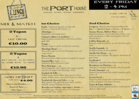 The Port House Cava food