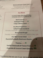Cafe Du Soleil menu