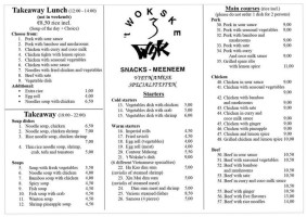 't Wokske menu