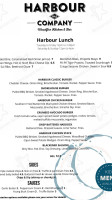 Harbour And Company Wood Fired Kitchen menu