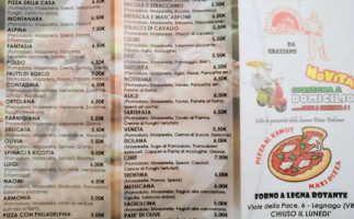 Centro Esportazione Pizze menu