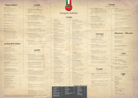 L'angolo Italiano menu