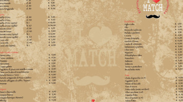 Match menu