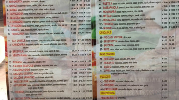 Pizzeria Marconi menu