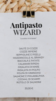 The Wizard Bistrot menu