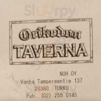 Orikedon Taverna food