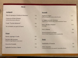 Osteria Al Germano Reale menu