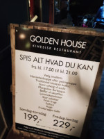 Golden House menu