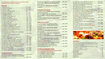 Falkviks Pizzeria menu