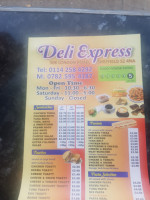 Deli Express menu