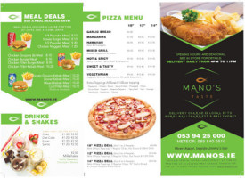 Mano's Chipper Pizzeria food