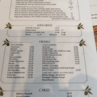 Cafe Kottani menu