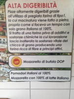 Pizzeria Positano menu