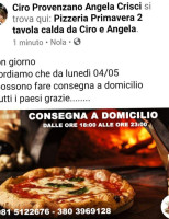Pizzeria Primavera 2 Tavola Calda Da Ciro E Angela food