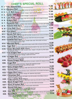 Kiku Japanese Fusion menu