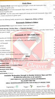 Axe Cleaver menu
