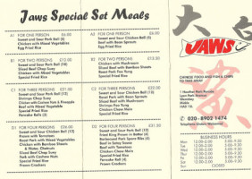 Jaws menu