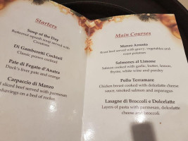Osteria Italian menu