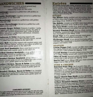Centerville Steakhouse menu