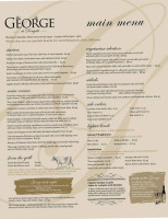 The George At Donyatt menu