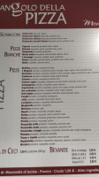 L'angolo Della Pizza menu