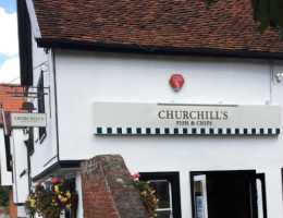 Churchill's Fish Chips inside