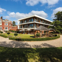 Afternoon Tea at Wivenhoe House Hotel outside