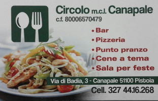 Circolo Canapale food
