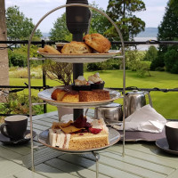 Afternoon Tea At Clare House outside