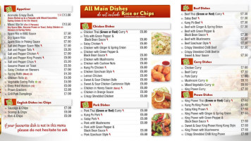 Riverside Chippy menu