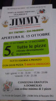 Pizzeria Da Jimmy Con Forno A Legna menu