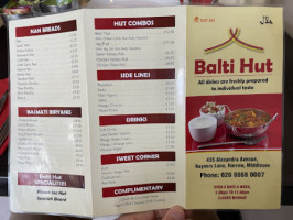 Balti Hut food