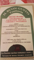 Trattoria Del Buon Gusto menu