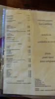 La Cantina Gordona menu