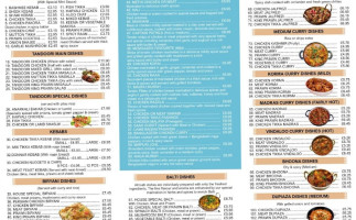 Raj Balti menu