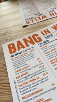 Bang In Wells menu