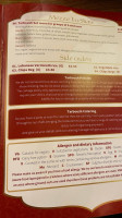 Tarboush Cafe menu