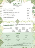 The Green Man -wimborne menu