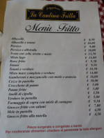 La Cantina Fritta menu