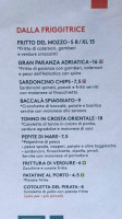 Avamposto Rimini menu