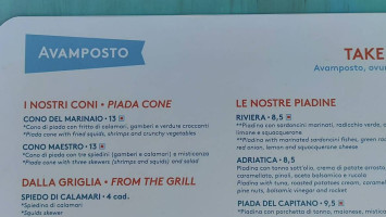 Avamposto Rimini menu