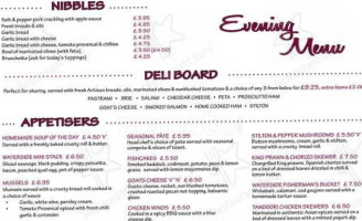 The Waterside Restaurant Bar menu