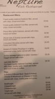 Neptune Fish menu